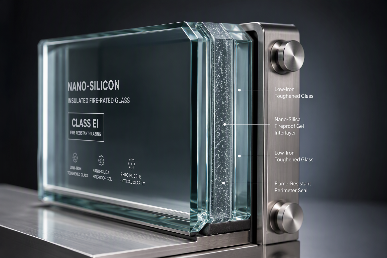 Nano-Silicon Insulated Fire-Rated Glass Multi-Layer Structure - Jinan Shenying